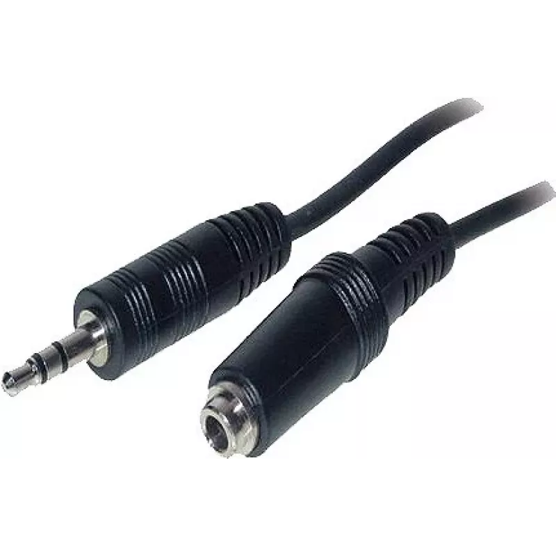 Good Connections AS-35V2 cable de extensión de audio 3,5 mm jack conector macho a conector hembra 2 m negro