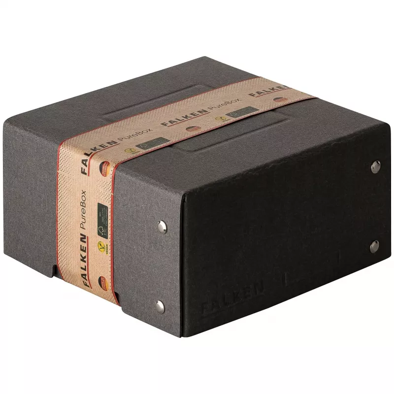 FALKEN PURE caja de almacenamiento 150x150 mm 1050 hojas negra 16,0 x 16,0 x 8,5 cm, 1 ud. (22001744000F)