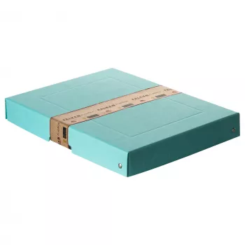 FALKEN PURE caja de almacenamiento 500 hojas azul pastel 24,0 x 32,0 x 4,0 cm, 1 ud. (22001856000F)