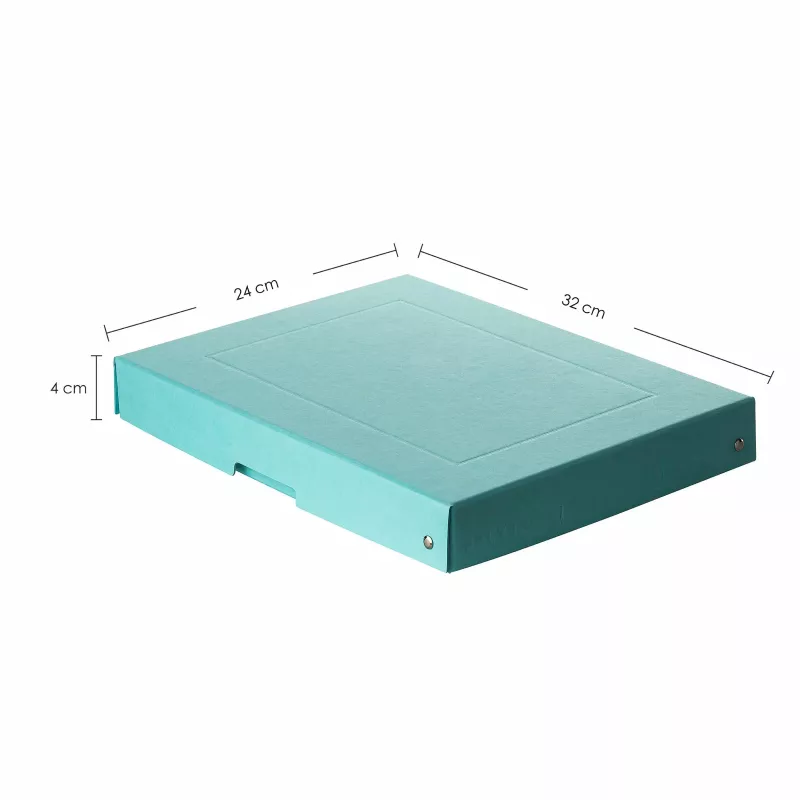 FALKEN PURE caja de almacenamiento 500 hojas azul pastel 24,0 x 32,0 x 4,0 cm, 1 ud. (22001856000F)
