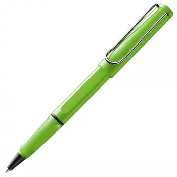 LAMY Safari rollerball verde con agarre ergonómico y clip metálico 1230640