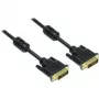 Good Connections cable DVI-D Dual Link 24+1 conector macho a conector macho, contactos dorados, núcleo de ferrita, negro, 1,8 m (4310-DG2)