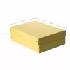 FALKEN PURE caja de almacenamiento de documentos 1250 hojas amarillo pastel 24,0 x 32,0 x 10,0 cm, 1 ud. 22001936000F