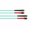GoodConnections LW-815ST3 OM3 Cable de conexión de fibra óptica multimodo dúplex, ST/ST, 50/125, 15 m