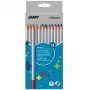 LAMY colorplus lápices de colores triangulares, 12 colores diferentes, forma triangular ergonómica, acabado mate, estuche de cartón 1233468