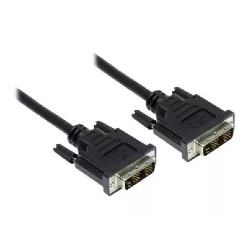 GoodConnections cable DVI-D Single Link 18+1 conector macho a conector macho, 1,8 m, negro, dorado, doble apantallado, HDCP, 1920x1200 4310-DD2