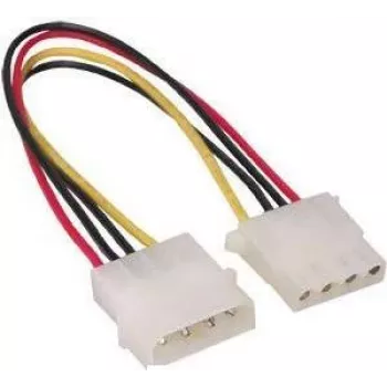 GoodConnections Cable de extensión de alimentación Molex de 4 pines de 5,25 pulgadas, interno, 20cm (5021-4VL)
