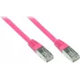 GoodConnections Cable de red RNS con protección de lengüeta, Cat. 5e, SF/UTP, PVC, 100 MHz, magenta, 7,5 m (855M-075)