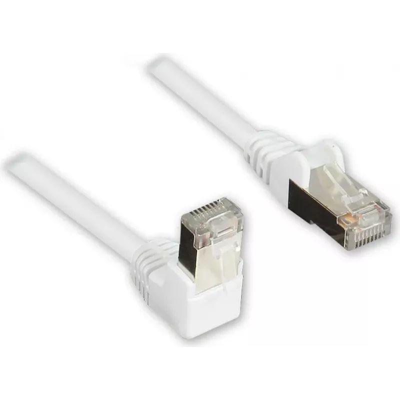 GoodConnections Cable de red Cat. 5e F/UTP, 3m, blanco, en ángulo a recto RJ45 805W-030EWI