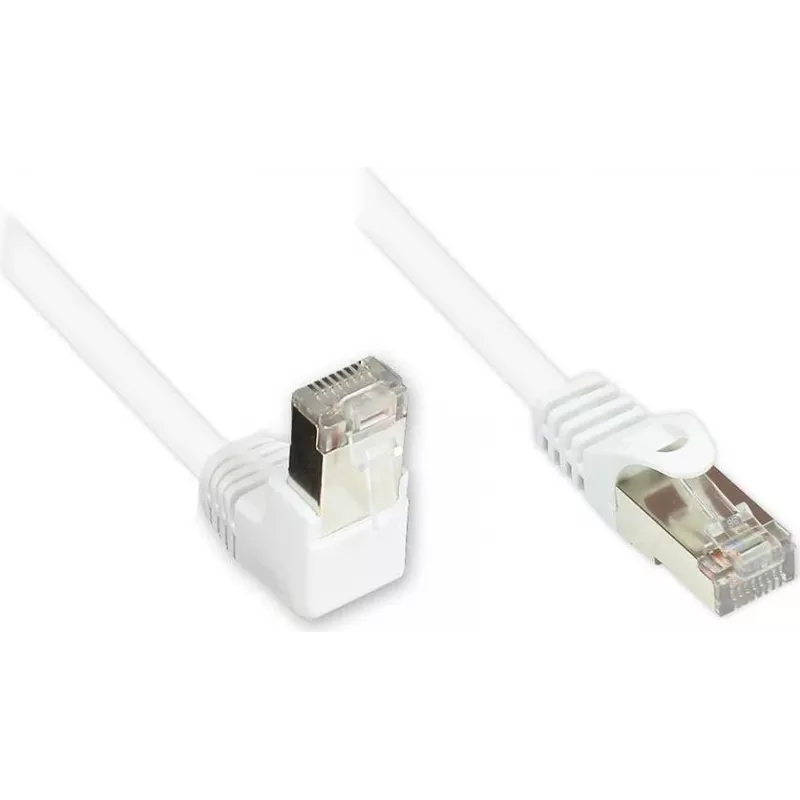 GoodConnections Cable de red Cat. 5e F/UTP, 3m, blanco, en ángulo a recto RJ45 805W-030EWI
