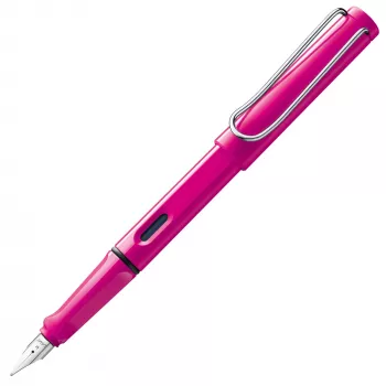 LAMY Safari Pluma estilográfica rosa plumín fino (1223774)