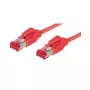 GoodConnections Cat.6 S/FTP PiMF Cable de red libre de halógenos, conector Hirose, rojo, 1m 8066-101R