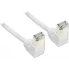 GoodConnections Cat. 5e F/UTP Cable de red, blanco, RJ45 en ángulo 90° hacia abajo, 1m 805W-010WI