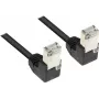 Good Connections Cable de red Cat 5e F/UTP, 3m, negro, conectores RJ45 en ángulo 90° hacia abajo 805S-030WI