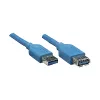 GoodConnections Cable de extensión USB 3.0 conector A macho a conector A hembra, azul, 1 m (2711-B01)