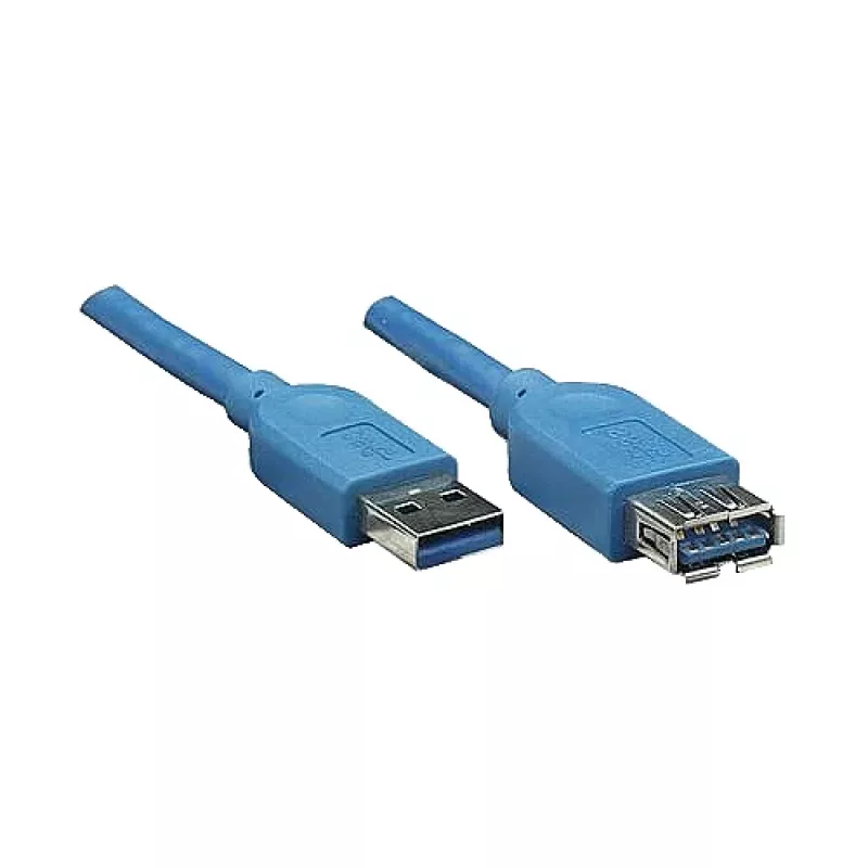 GoodConnections Cable de extensión USB 3.0 conector A macho a conector A hembra, azul, 1 m (2711-B01)
