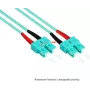 GoodConnections LW-810SC3 OM3 Cable de conexión de fibra óptica multimodo dúplex, SC/SC, 50/125, 10 m