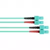 GoodConnections LW-810SC3 OM3 Cable de conexión de fibra óptica multimodo dúplex, SC/SC, 50/125, 10 m