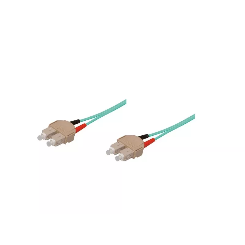 GoodConnections LW-810SC3 OM3 Cable de conexión de fibra óptica multimodo dúplex, SC/SC, 50/125, 10 m