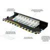 GoodConnections Alcasa GC-N0118 módulo Keystone Cat.6a blindado, sin herramientas, RJ45, 10G, negro