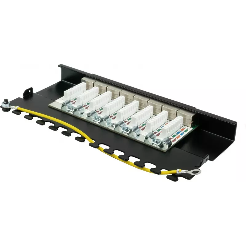 GoodConnections Alcasa GC-N0118 módulo Keystone Cat.6a blindado, sin herramientas, RJ45, 10G, negro