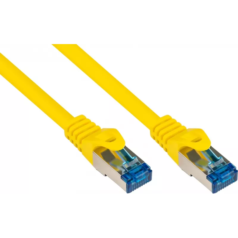 Good Connections RNS® cable de parcheo Cat. 6A S/FTP con Snagless Boot, libre de halógenos, amarillo, 20 m 8060-H200Y