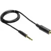 GoodConnections cable alargador TRRS de 3,5 mm de 4 polos, conector macho a conector hembra, 2 m, negro AS-35V4B2