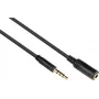 GoodConnections cable alargador de audio TRRS de 3,5 mm, conector macho a conector hembra, 5 m, negro AS-35V4B5