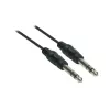 Good Connections cable de audio jack de 6,3 mm a jack de 6,3 mm, 1,5 m, niquelado, negro 1963-015