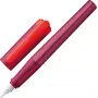 LAMY nexx estilográfica Multi-Red A (principiantes) con agarre ergonómico y plumín de acero inoxidable 1241765