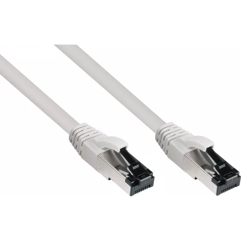 GoodConnections Alcasa 8080L-200 cable de red Cat8.1 S/FTP, 20 m, gris, RJ45, 40 Gbit/s, 2000 MHz