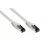 GoodConnections Alcasa 8080L-200 cable de red Cat8.1 S/FTP, 20 m, gris, RJ45, 40 Gbit/s, 2000 MHz