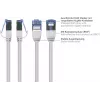 GoodConnections RNS SlimLine cable de parcheo Cat.6A U/FTP LSZH, 5 m, blanco 8060-HS050W