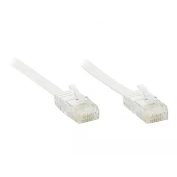 GoodConnections cable de parcheo plano Cat. 6 U/UTP, blanco, 1,0 m (806U-F010)