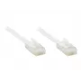GoodConnections cable de parcheo plano Cat. 6 U/UTP, blanco, 1,0 m (806U-F010)