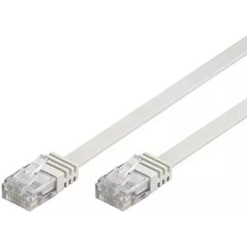 GoodConnections cable de parcheo plano Cat. 6 U/UTP, blanco, 1,0 m (806U-F010)