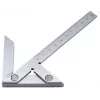 Donau Elektronik MLZW90 escuadra de centrado 90° aleación de aluminio buscador de centro para trabajar madera y metal, capacidad 100 mm