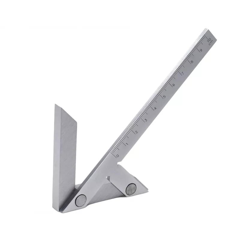 Donau Elektronik MLZW90 escuadra de centrado 90° aleación de aluminio buscador de centro para trabajar madera y metal, capacidad 100 mm