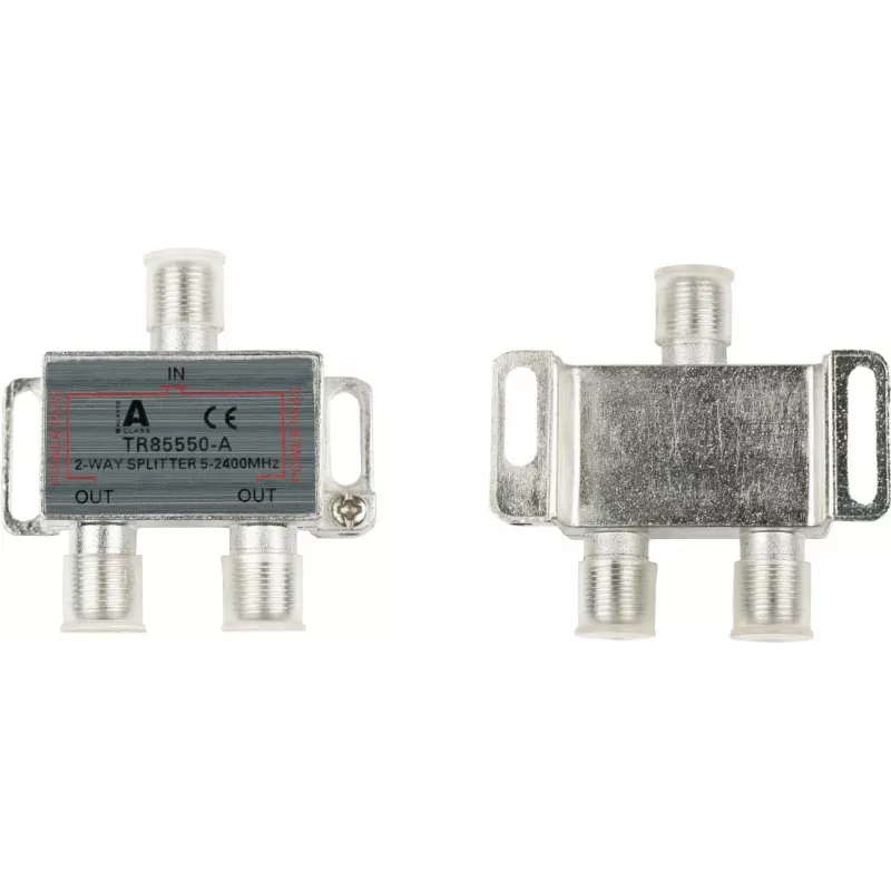 GoodConnections distribuidor SAT con conectores F, 2 vías, 5-2250 MHz