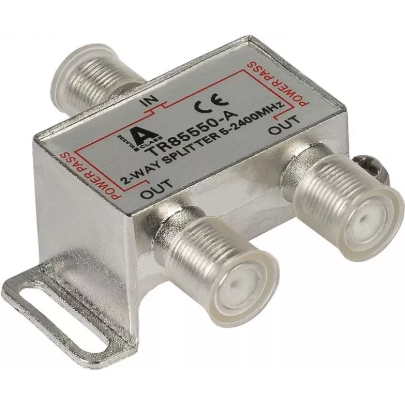 GoodConnections distribuidor SAT con conectores F, 2 vías, 5-2250 MHz