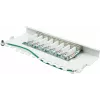 GoodConnections GC-N0113 panel de parcheo de escritorio Cat.6 8 puertos STP, 0,5U, sin herramientas, blanco puro RAL9010