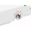 GoodConnections GC-N0113 panel de parcheo de escritorio Cat.6 8 puertos STP, 0,5U, sin herramientas, blanco puro RAL9010