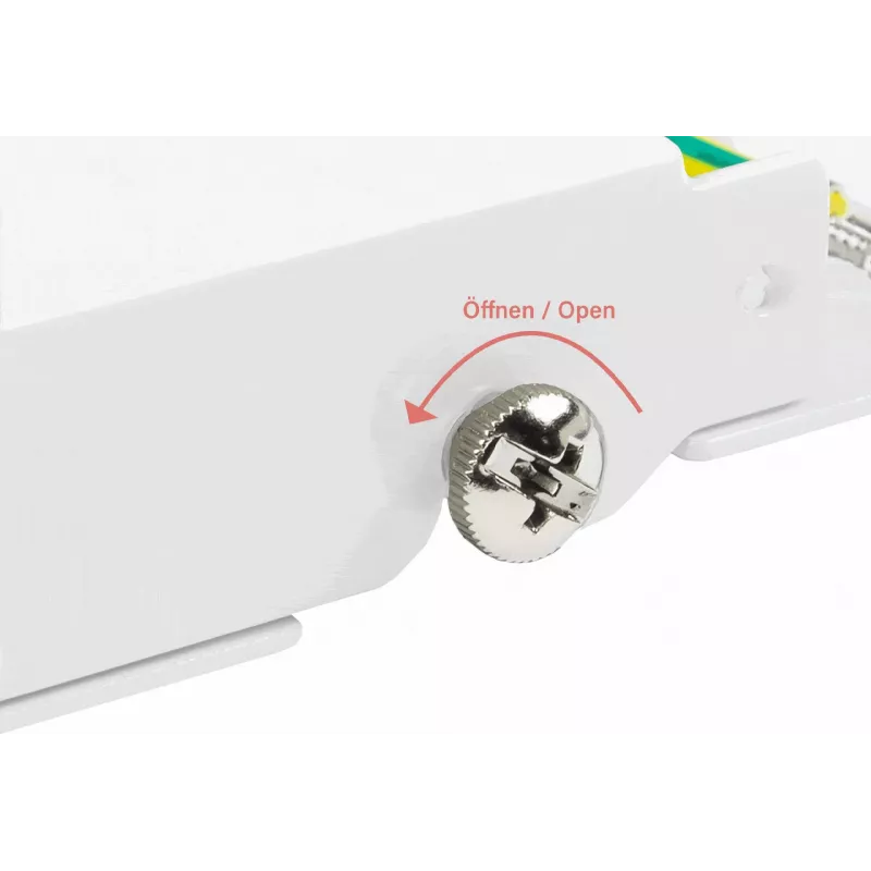 GoodConnections GC-N0113 panel de parcheo de escritorio Cat.6 8 puertos STP, 0,5U, sin herramientas, blanco puro RAL9010