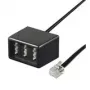 Good Connections adaptador telefónico RJ11 (6P4C) conector macho a conector hembra NFN TAA-NFN