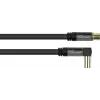GoodConnections cable de antena SAT SmartFLEX, conector coaxial IEC acodado a conector hembra, dorado, cuádruple apantallado, 120 dB de apantallamiento, negro, 30 m (GC-M2080)