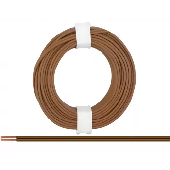 Donau Elektronik 218-88 cable flexible 2 x 0,14 mm² marrón 5 m