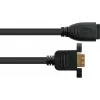 Good Connections cable de instalación HDMI, conector hembra HDMI Type-A a conector hembra de montaje en panel, 0,3 m, negro HDMI-AD23