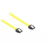 GoodConnections cable SATA 6 Gb/s con clip metálico, 0,50 m, amarillo 5047-A05Y