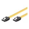 GoodConnections cable SATA 6 Gb/s con clip metálico, 0,50 m, amarillo 5047-A05Y