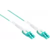 GoodConnections Alcasa LW-U820LC3 cable de parcheo de fibra óptica dúplex multimodo OM3 LC a LC, 20 m, aqua